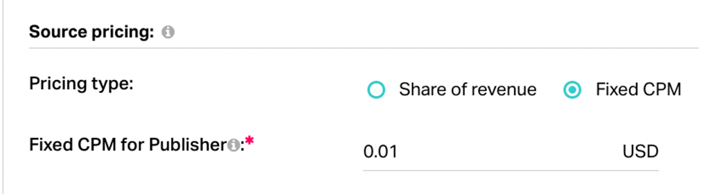 Fixed CPM for RTB Campaigns