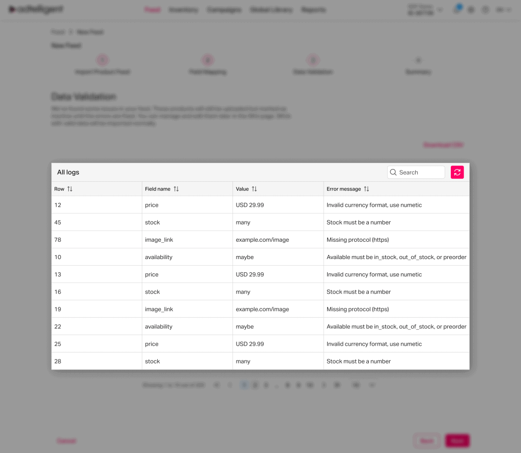 Feed Management & Parsing - Adtelligent Retail Media Platform
