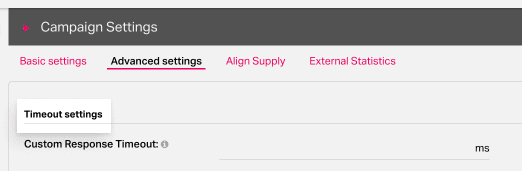 Custom Response Timeout at Campaign Level