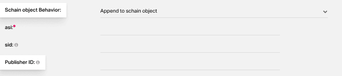 Publisher ID Override in Schain Settings 